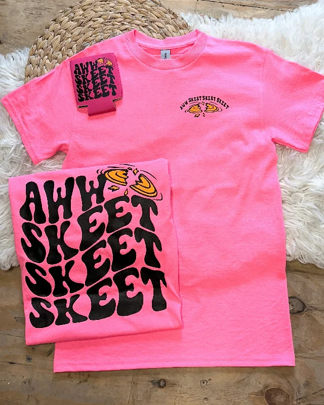 Aww Skeet Skeet Tee In Pink